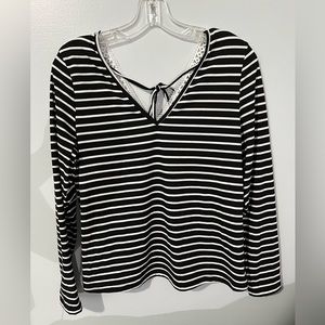 Shein Striped/Lace Top